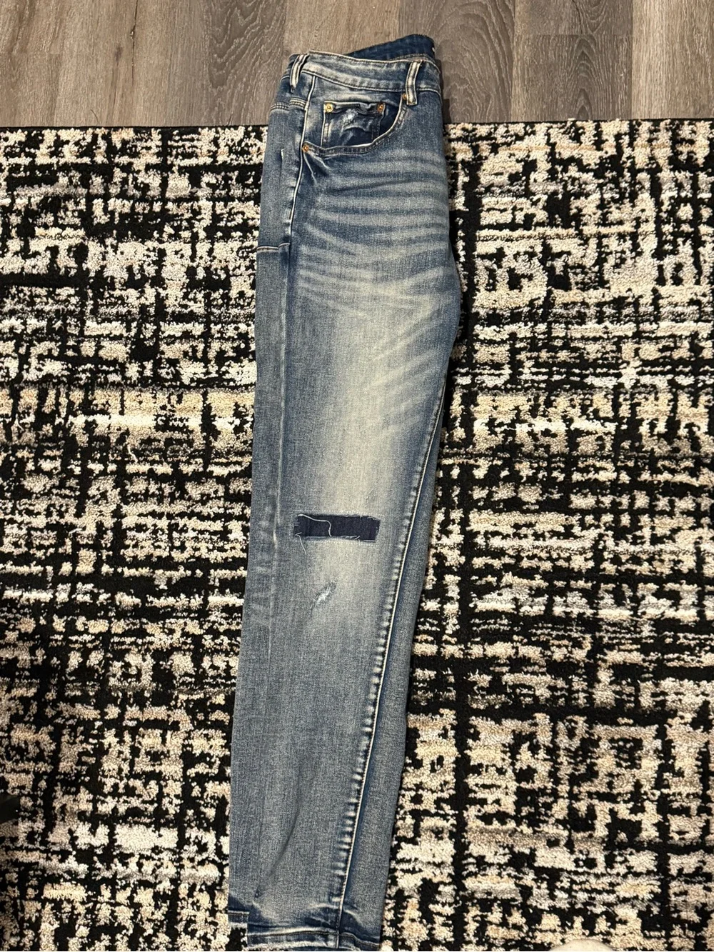 Purple jeans